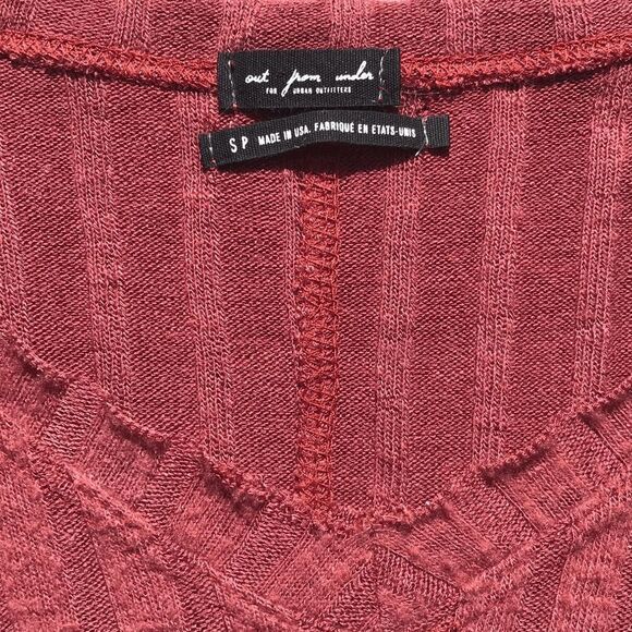 Urban Outfitters oversized lightweight hi-low rib knit sweater dusky rose. Large - Picture 3 of 7